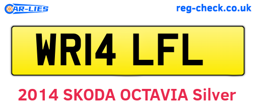 WR14LFL are the vehicle registration plates.