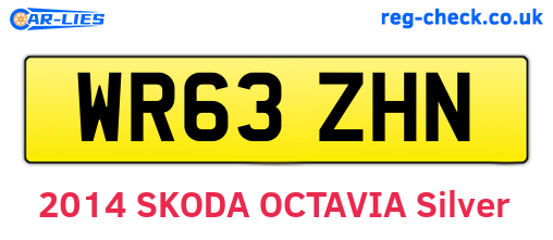 WR63ZHN are the vehicle registration plates.