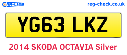 YG63LKZ are the vehicle registration plates.