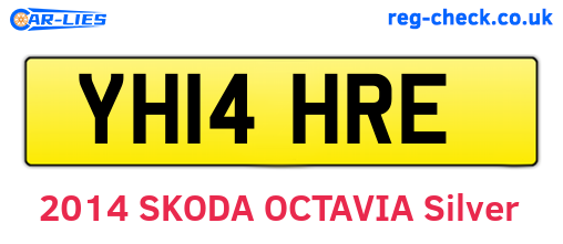 YH14HRE are the vehicle registration plates.