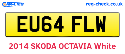 EU64FLW are the vehicle registration plates.