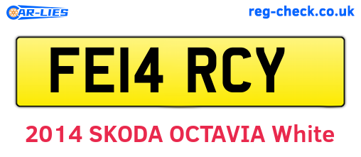 FE14RCY are the vehicle registration plates.
