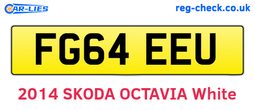 FG64EEU are the vehicle registration plates.