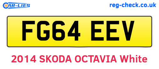 FG64EEV are the vehicle registration plates.
