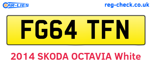 FG64TFN are the vehicle registration plates.