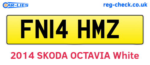 FN14HMZ are the vehicle registration plates.