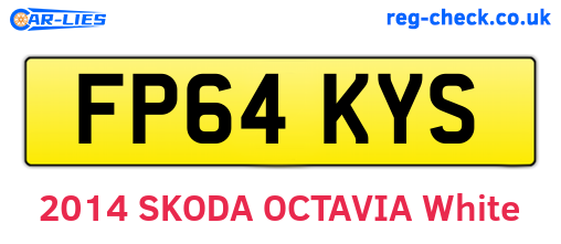 FP64KYS are the vehicle registration plates.
