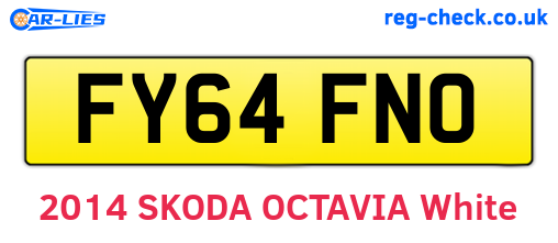 FY64FNO are the vehicle registration plates.