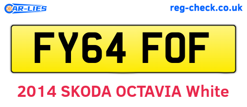 FY64FOF are the vehicle registration plates.
