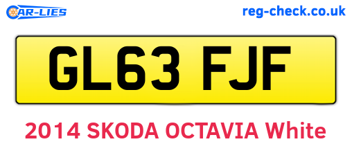 GL63FJF are the vehicle registration plates.