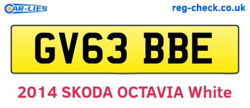 GV63BBE are the vehicle registration plates.