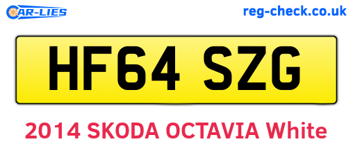 HF64SZG are the vehicle registration plates.