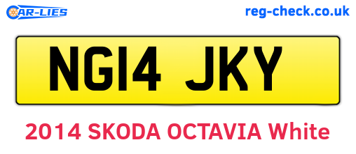 NG14JKY are the vehicle registration plates.