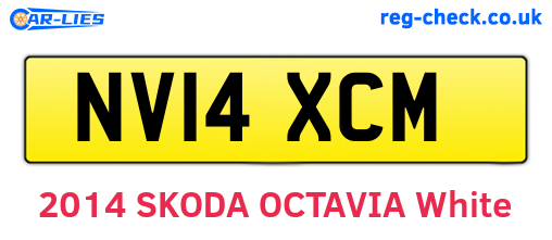 NV14XCM are the vehicle registration plates.