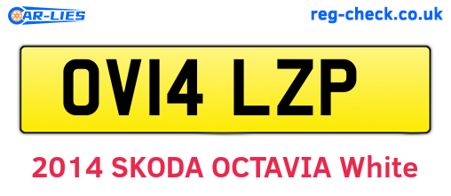 OV14LZP are the vehicle registration plates.