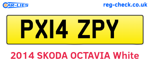 PX14ZPY are the vehicle registration plates.