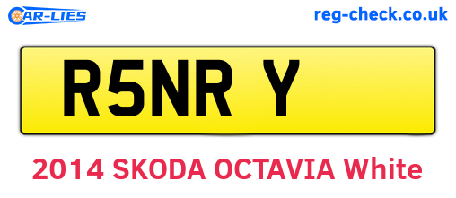 R5NRY are the vehicle registration plates.