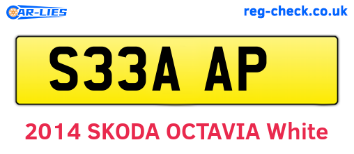 S33AAP are the vehicle registration plates.