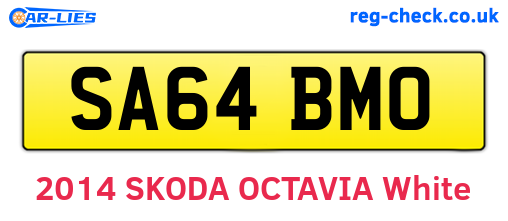 SA64BMO are the vehicle registration plates.