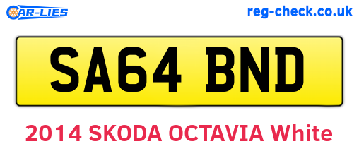 SA64BND are the vehicle registration plates.