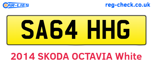 SA64HHG are the vehicle registration plates.