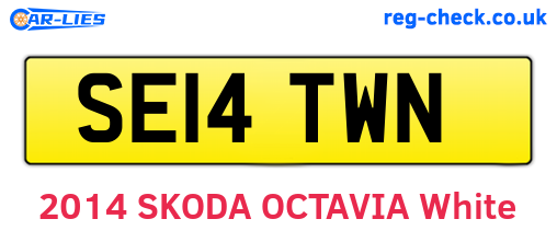 SE14TWN are the vehicle registration plates.