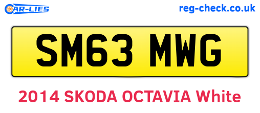 SM63MWG are the vehicle registration plates.