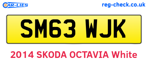 SM63WJK are the vehicle registration plates.