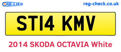 ST14KMV are the vehicle registration plates.