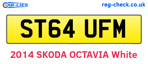ST64UFM are the vehicle registration plates.