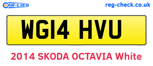 WG14HVU are the vehicle registration plates.