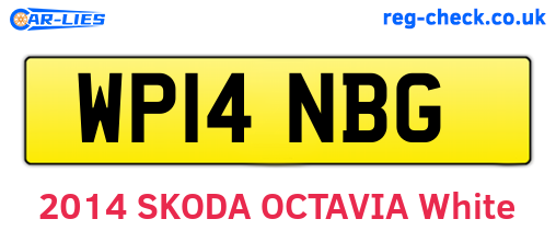 WP14NBG are the vehicle registration plates.