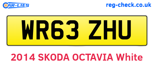 WR63ZHU are the vehicle registration plates.
