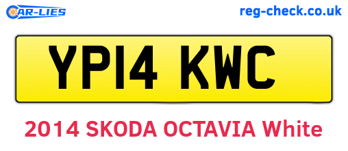 YP14KWC are the vehicle registration plates.