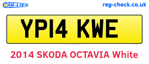 YP14KWE are the vehicle registration plates.