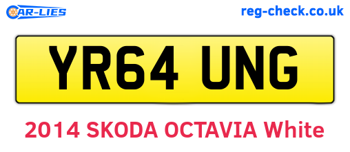 YR64UNG are the vehicle registration plates.