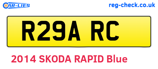 R29ARC are the vehicle registration plates.