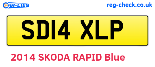 SD14XLP are the vehicle registration plates.