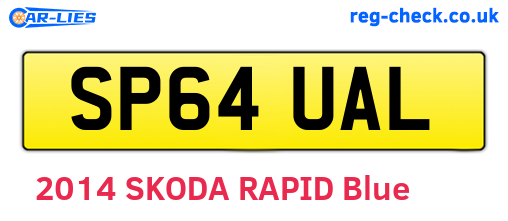 SP64UAL are the vehicle registration plates.