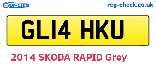 GL14HKU are the vehicle registration plates.