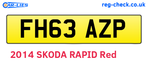 FH63AZP are the vehicle registration plates.