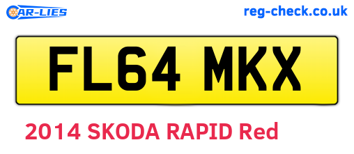 FL64MKX are the vehicle registration plates.