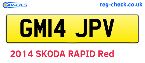 GM14JPV are the vehicle registration plates.