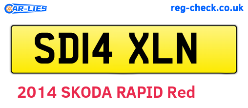 SD14XLN are the vehicle registration plates.