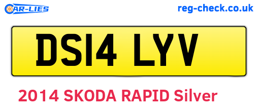 DS14LYV are the vehicle registration plates.