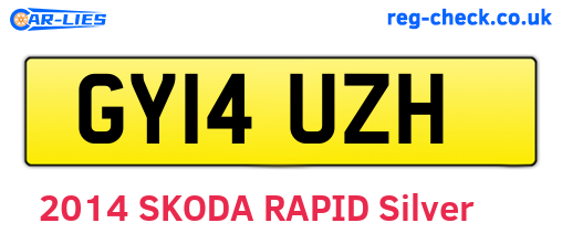 GY14UZH are the vehicle registration plates.