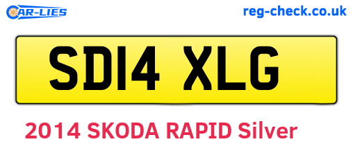 SD14XLG are the vehicle registration plates.