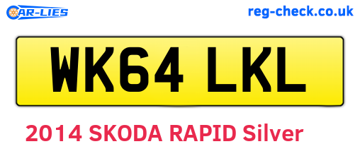 WK64LKL are the vehicle registration plates.