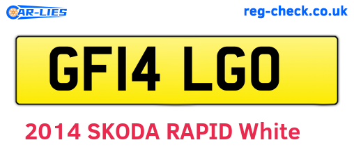 GF14LGO are the vehicle registration plates.