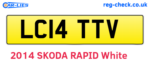 LC14TTV are the vehicle registration plates.